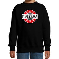Have fear Austria is here / Oostenrijk supporter sweater zwart voor kids Have fear Austria is here / Oostenrijk supporter sweater zwart voor kids