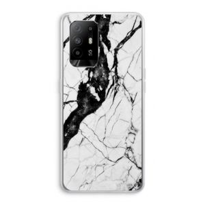Witte marmer 2: Oppo A95 5G Transparant Hoesje