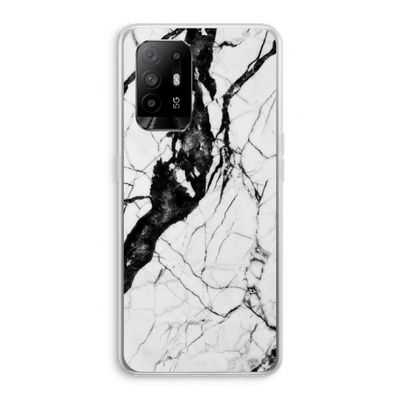 Witte marmer 2: Oppo A95 5G Transparant Hoesje