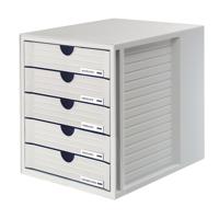 HAN Systembox 1450-11 Ladebox Lichtgrijs DIN A4, DIN C4 Aantal lades: 5