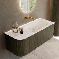 Badmeubel Mondiaz Kurve-Dlux | 115 cm cm | Meubelkleur Shadow | Wastafelkleur Frappe | Solid surface | Wasbak rechter zijde spoelbak | Zonder kraangat(en) Badmeubel Mondiaz Kurve-Dlux | 115 cm cm | Meubelkleur Shadow | Wastafelkleur Frappe | Solid surface | Wasbak rechter zijde spoelbak | Zonder kraangat(en)