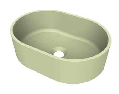 Arcqua Case Opbouw Waskom Ovaal 40x28 Mat Pastel Groen Arcqua
