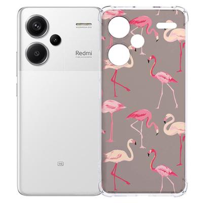 Xiaomi Redmi 13 Pro Plus Hoesje - Flamingo TPU Antishock Xiaomi Redmi 13 Pro Plus Hoesje - Flamingo TPU Antishock
