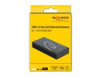 DeLOCK 42000 behuizing voor opslagstations Zwart M.2 - thumbnail
