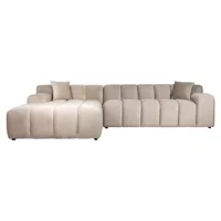 Sofa Cube Khaki Velvet 3-zits + lounge links