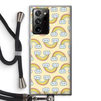 Regenboog: Samsung Galaxy Note 20 Ultra / Note 20 Ultra 5G Transparant Hoesje met koord