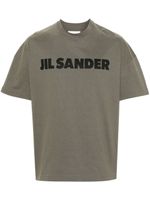 Jil Sander t-shirt en coton à logo imprimé - Vert