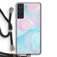 Fantasie pastel: Samsung Galaxy S21 FE Transparant Hoesje met koord