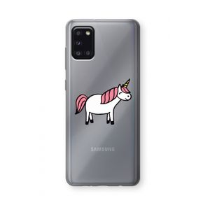 Eenhoorn: Samsung Galaxy A31 Transparant Hoesje