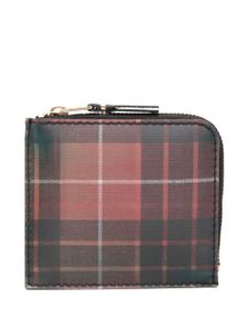 Comme Des Garçons Wallet portefeuille à motif tartan - Rouge