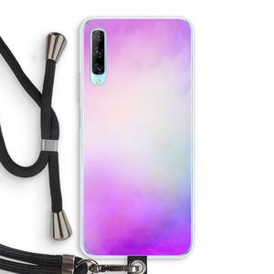 Clouds pastel: Huawei P Smart Pro Transparant Hoesje met koord