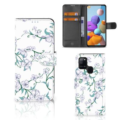 Samsung Galaxy A21s Uniek Hoesje Blossom White