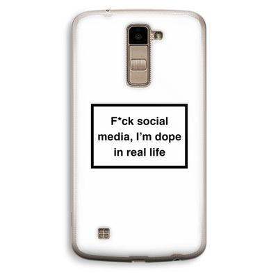 I'm dope: LG K10 (2016) Transparant Hoesje
