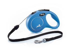 Flexi New Classic S Cord 8 m Blauw Hond Intrekbare riem