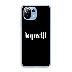Topwijf Zwart: Xiaomi Mi 11 Lite Transparant Hoesje