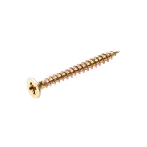 Spaanplaatschroeven geelverzinkt A-kwaliteit pozidrive 4.5x40mm