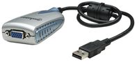 Manhattan 179225 kabeladapter/verloopstukje USB A HD 15 Zwart, Blauw, Zilver - thumbnail