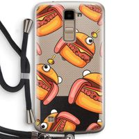 Hamburger: LG K10 (2016) Transparant Hoesje met koord