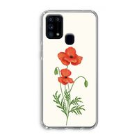 Red poppy: Samsung Galaxy M31 Transparant Hoesje
