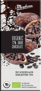Meybona Organic 72% Dark Chocolate