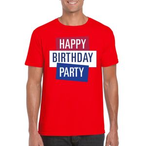 Rood Toppers Happy Birthday party heren t-shirt officieel