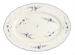 Villeroy & Boch 1023412920 serveerschotel Serveerbord Porselein Blauw, Wit Ovaal