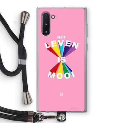 Het Leven Is Mooi: Samsung Galaxy Note 10 Transparant Hoesje met koord