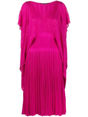 Antonino Valenti robe plissée à manches fendues - Rose