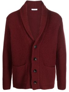 Boglioli cardigan boutonné en maille gaufrée - Rouge