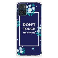 Motorola Moto E22 | E22i Anti Shock Case Flowers Blue DTMP