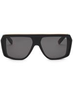 Philipp Plein lunettes de soleil à monture rectangulaire - Noir