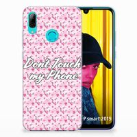 Huawei P Smart 2019 Silicone-hoesje Flowers Pink DTMP