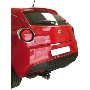 InoxCar uitlaat passend voor Alfa Romeo Mito 1.4TB MultiAir (135pk) 2010- 102mm IXALMI03102