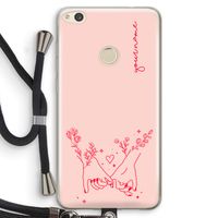 Best Friends: Huawei Ascend P8 Lite (2017) Transparant Hoesje met koord