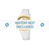 Calypso horlogeband K5632-2 / K5632-1 Kunststof / Plastic Wit - thumbnail