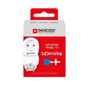 Skross 1.500232-E netstekker adapter Type C (Europlug) Type K (DK)