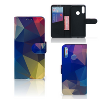 Motorola Moto E6 Plus Bookcase Polygon Dark - thumbnail