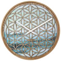 Wandklok 40 cm - Stil - Groen - Hout - "Concord"