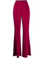 Elie Saab pantalon Cady évasé à taille mi-haute - Violet - thumbnail