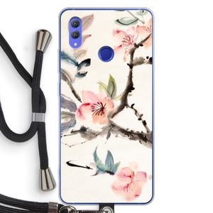 Japanse bloemen: Honor Note 10 Transparant Hoesje met koord