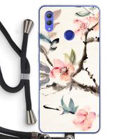 Japanse bloemen: Honor Note 10 Transparant Hoesje met koord