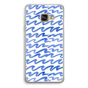 Blauwe golven: Samsung Galaxy A3 (2016) Transparant Hoesje