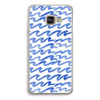 Blauwe golven: Samsung Galaxy A3 (2016) Transparant Hoesje