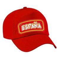 Verkleed feest pet - rood - Spanje - landen thema - zonneklep pet - volwassenen