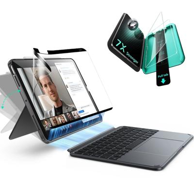 iPad Air 13" (M4, 2026) Shift Tastaturhülle (abnehmbar) & Paper-Feel Schutzbundle - DE Layout - Dark Gray