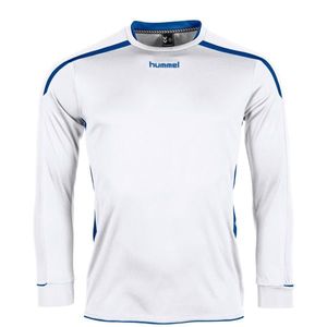 Hummel 111005 Preston Shirt l.m. - White-Royal - M