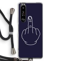 F**k U: Sony Xperia 1 III Transparant Hoesje met koord