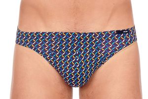 Hom micro slip Cavalarie blauw print