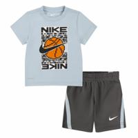 Sportoutfit voor kinderen Nike Df Icon Grijs Multicolour 2 Onderdelen - Maat: 24 maanden