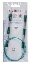 KnitPro Smartstix Rondbreinaalden 80cm (Groen) 8,00 mm